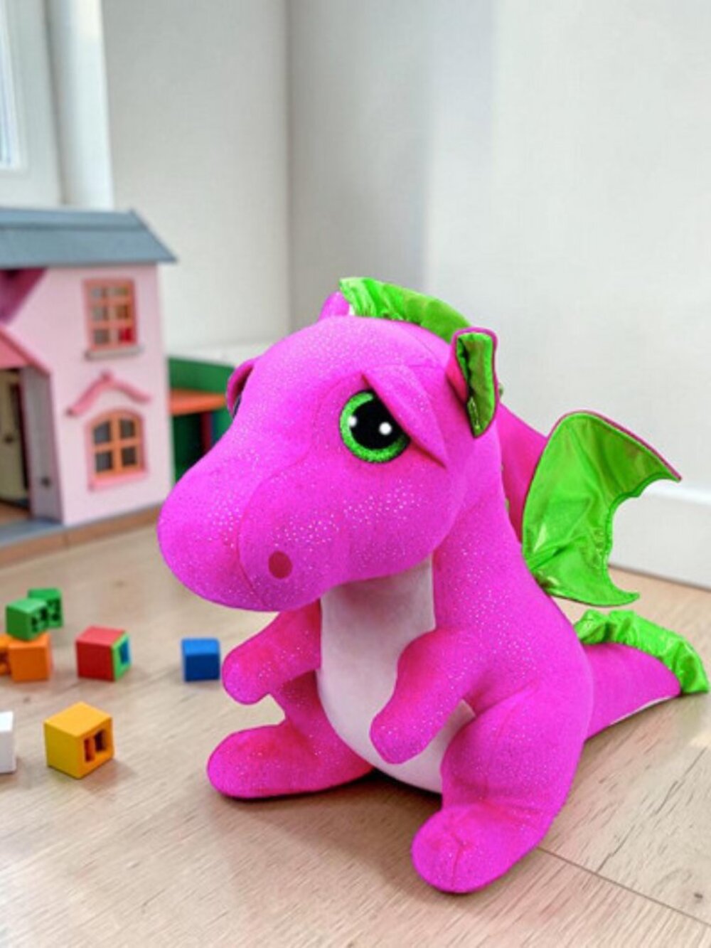 NWT RARE Ty 17” Large Darla Beanie Boos Pink Dragon